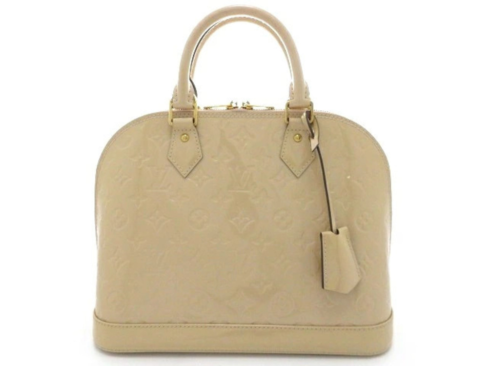 LOUIS VUITTON Alma Handbag Rose Pink Angelique Vernis